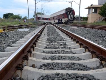 a train on the tracks