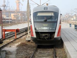 a train on the tracks