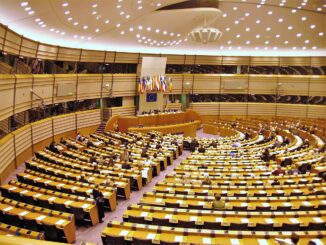 a large room with many tables and chairs