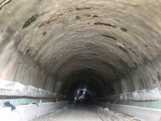 a tunnel with a light in it