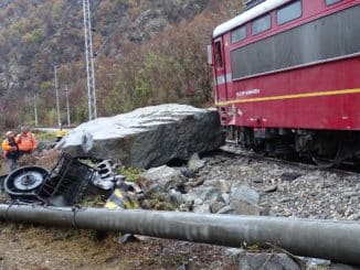 a train on the tracks