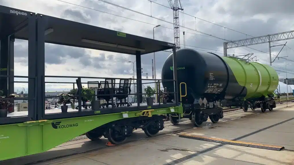 вагон за пренос на стоки. газ