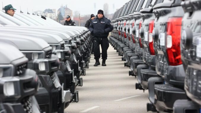 Новите високопроходими автомобили на Гранична полиция