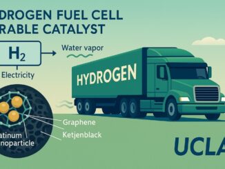 a green truck with text and images