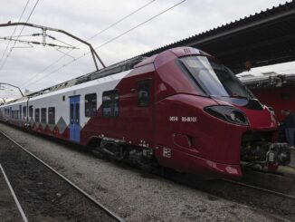 a train on the tracks