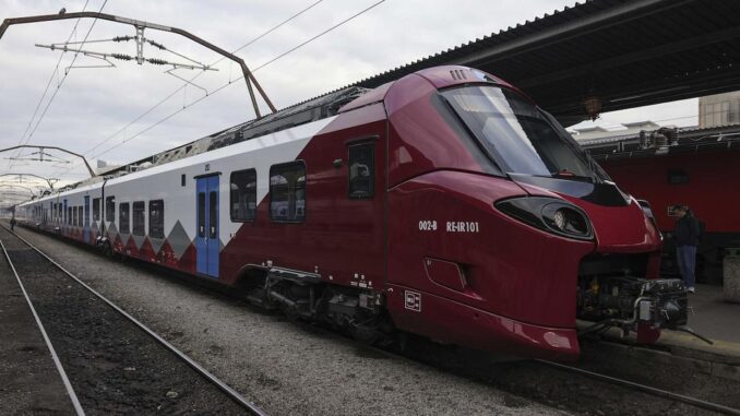 a train on the tracks